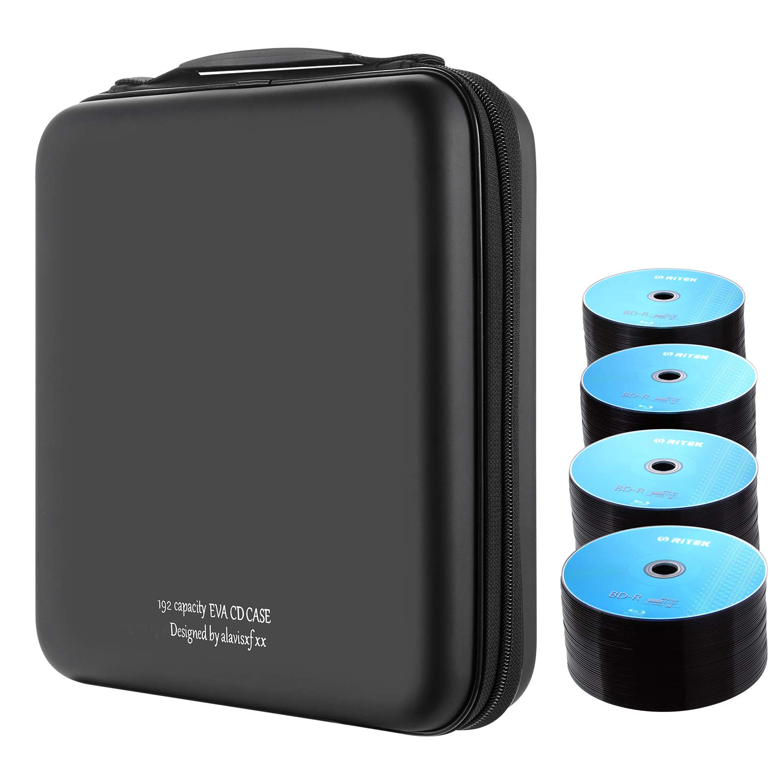 Amazon.com: alavisxf xx CD Case, 192 Capacity EVA Protective Blu